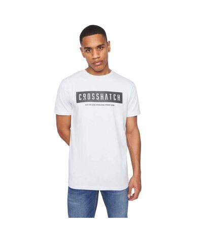 T-shirt selworthy homme bleu clair Crosshatch