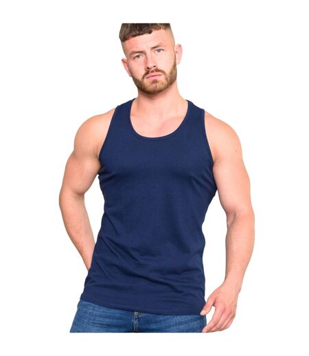 Duke Mens Fabio-1 Muscle Vest (Navy) - UTDC173