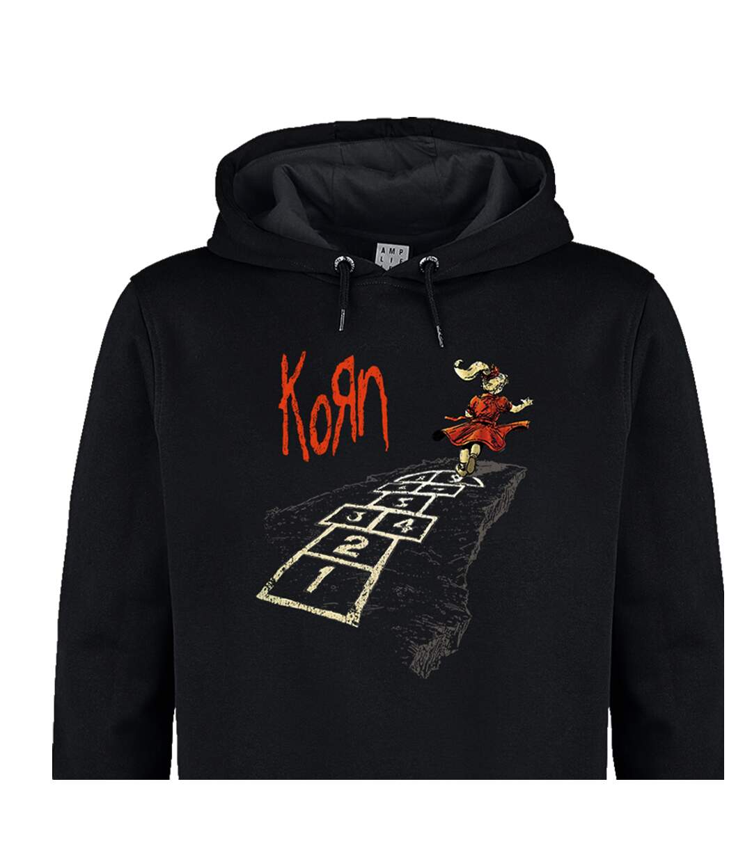 Sweat à capuche follow the leader hopscotch adulte noir Amplified