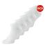 Pack Of 5  Unisex Adult Dongo Ankle Socks  White Jack And Jones-1