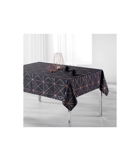 Nappe Rectangulaire Imprimée Quadris 150x240cm Anthracite
