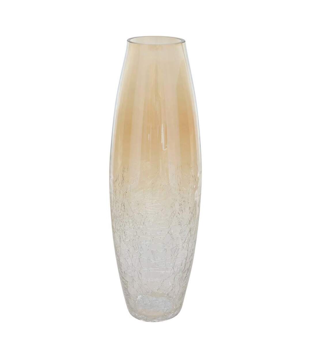 Vase en Verre Craquelé Alexis 40cm Transparent-1