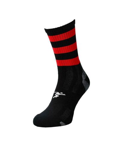 Chaussettes de football pro adulte noir / rouge Precision