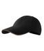 Casquette De Baseball Motif/style 6 Panneaux Noir Malfini-3
