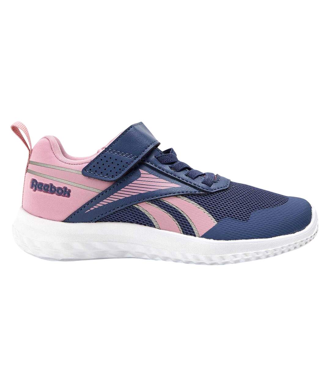 Childrens/kids Rush Runner 5 Elastic Trainers Twilight Purple Reebok-1