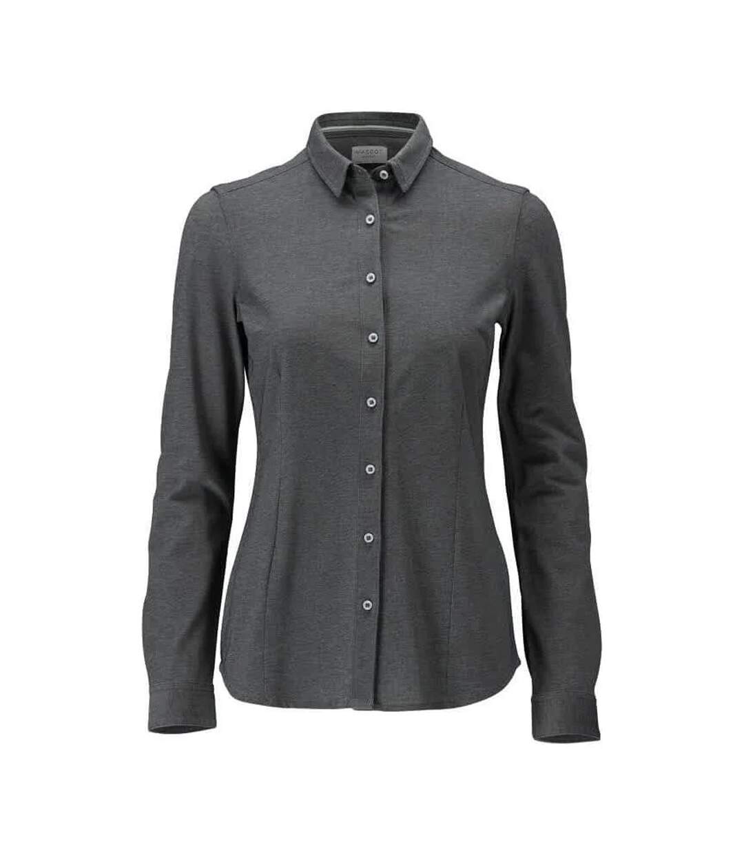 Womens/ladies Frontline Shirt Dark Anthracite Light Grey Flecked Mascot-1