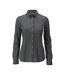 Womens/ladies Frontline Shirt Dark Anthracite Light Grey Flecked Mascot-1