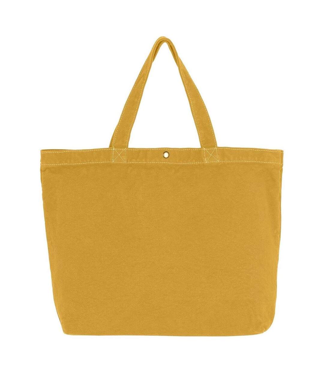 Grand sac cabas en toile - CA-4631 LCS - jaune curry