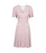 Womens/ladies Floral Midi Dress Light Pink Mountain Warehouse-1