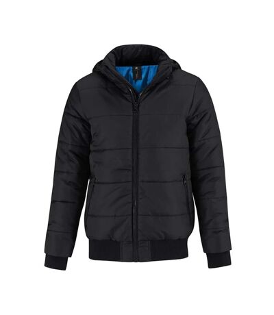 Veste Superhood Homme Noir Bleu Cobalt B&C