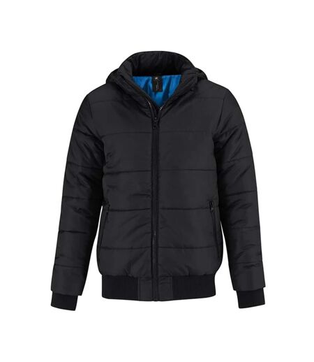 Veste Superhood Homme Noir Bleu Cobalt B&C