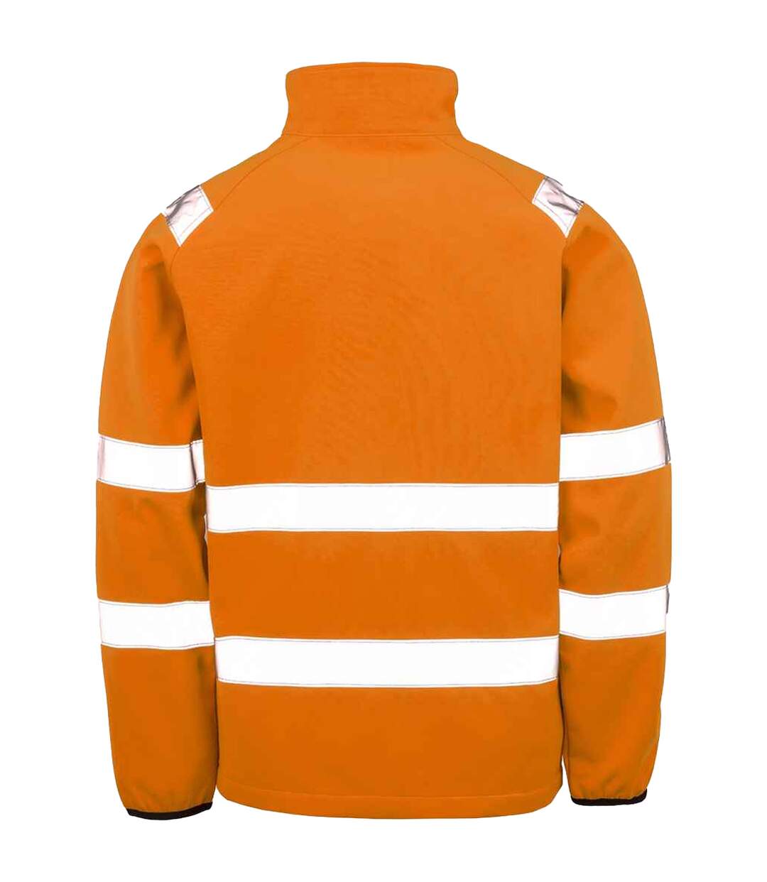Veste Softshell Homme Jaune Fluo Noir Result Genuine Recycled-3