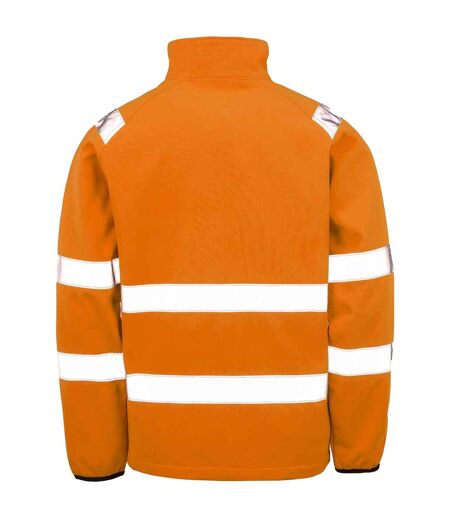 Veste Softshell Homme Jaune Fluo Noir Result Genuine Recycled