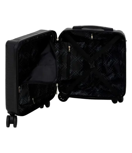 Valise Cabine Rigide à Roulettes Travel 45cm Noir