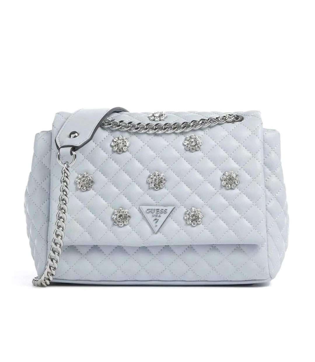 Sac à bandoulière bleu clair femme guess xbody-1