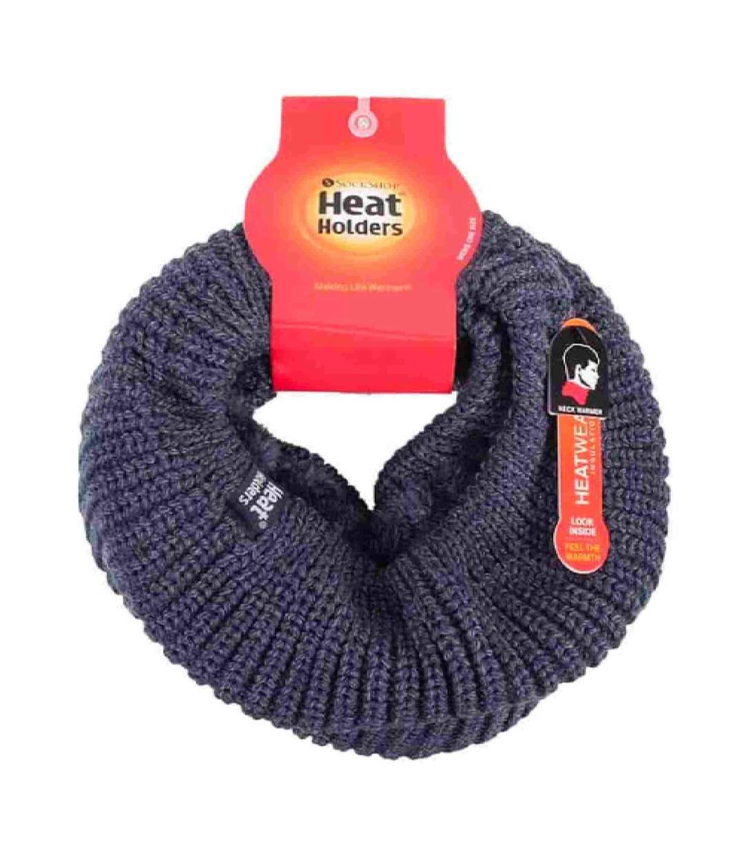 Cache-Cou Homme Épais Tricot avec Doublé Polaire-2