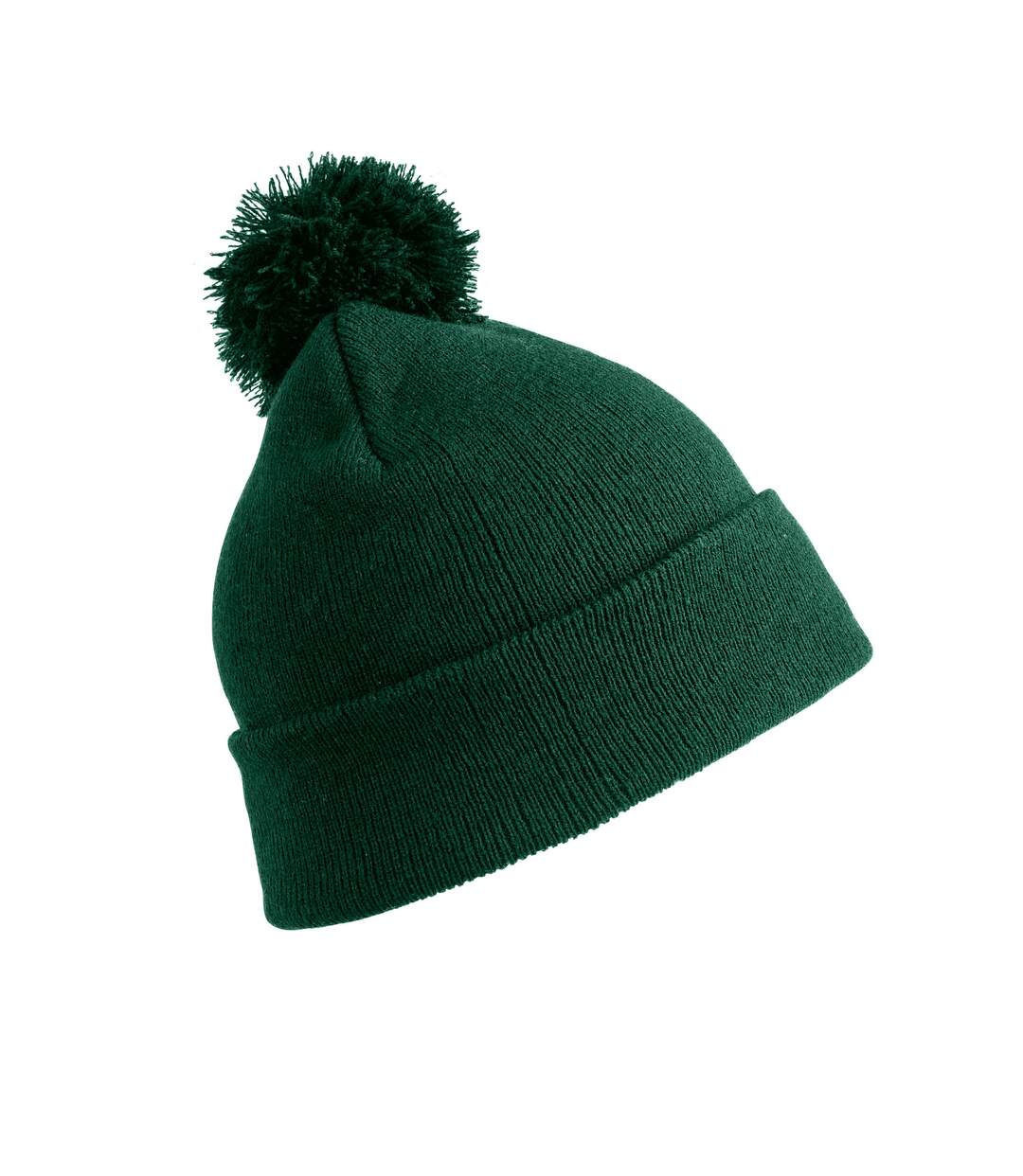 Result Winter Essentials Mens Pom Pom Beanie (Bottle Green) - UTRW7248-1