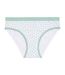 Lot de 3 slips femme  en coton uni et imprimé ceinture fine 2cm Pck12 Pierre Cardin-5