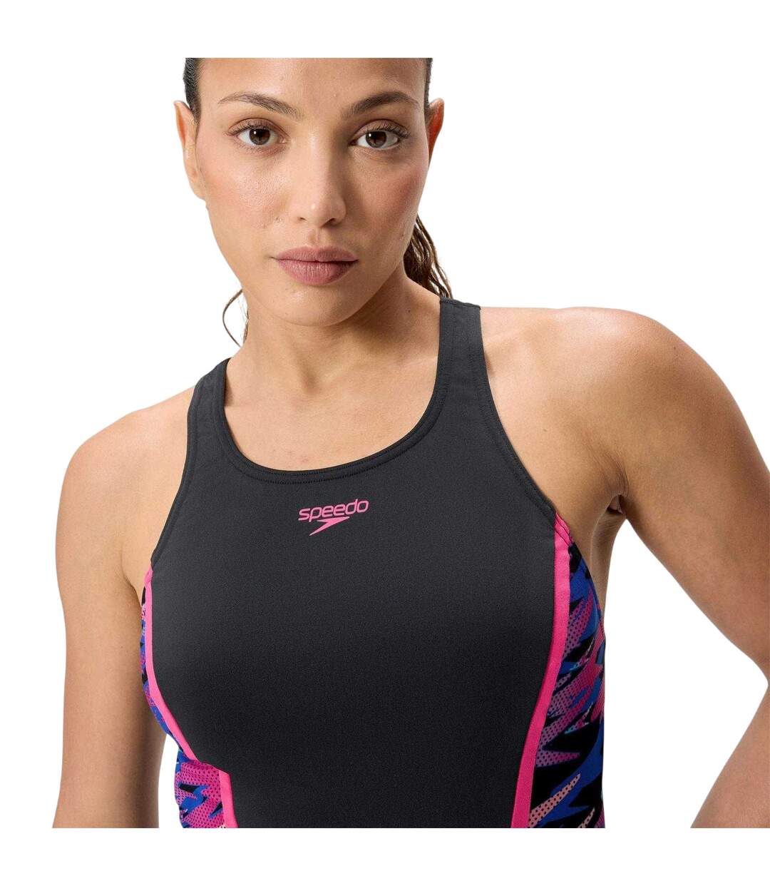 Ensemble De Tankini Motif/style Imprimé Femme Anthracite Rose Imprimé Speedo-4