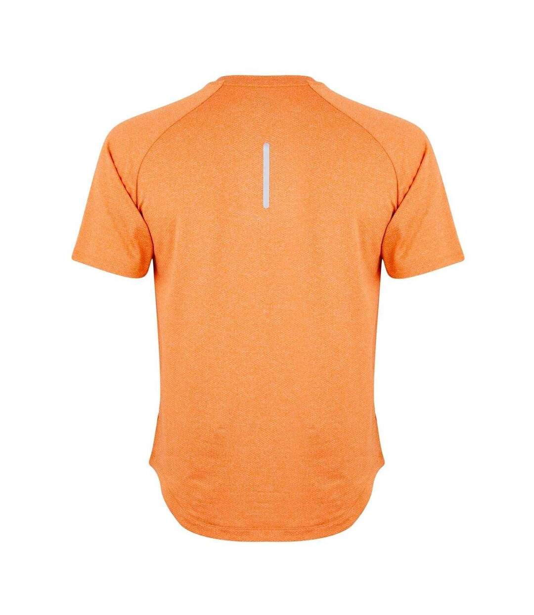 Mens Elite Logo Heather Crew Neck T-shirt Orange Grey Canterbury-2