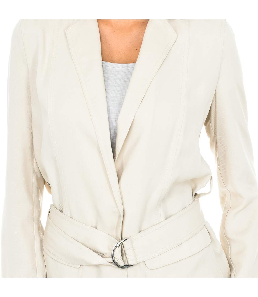 Women's Long Sleeve Belted Blazer 3Y5G51-5NYCZ-2