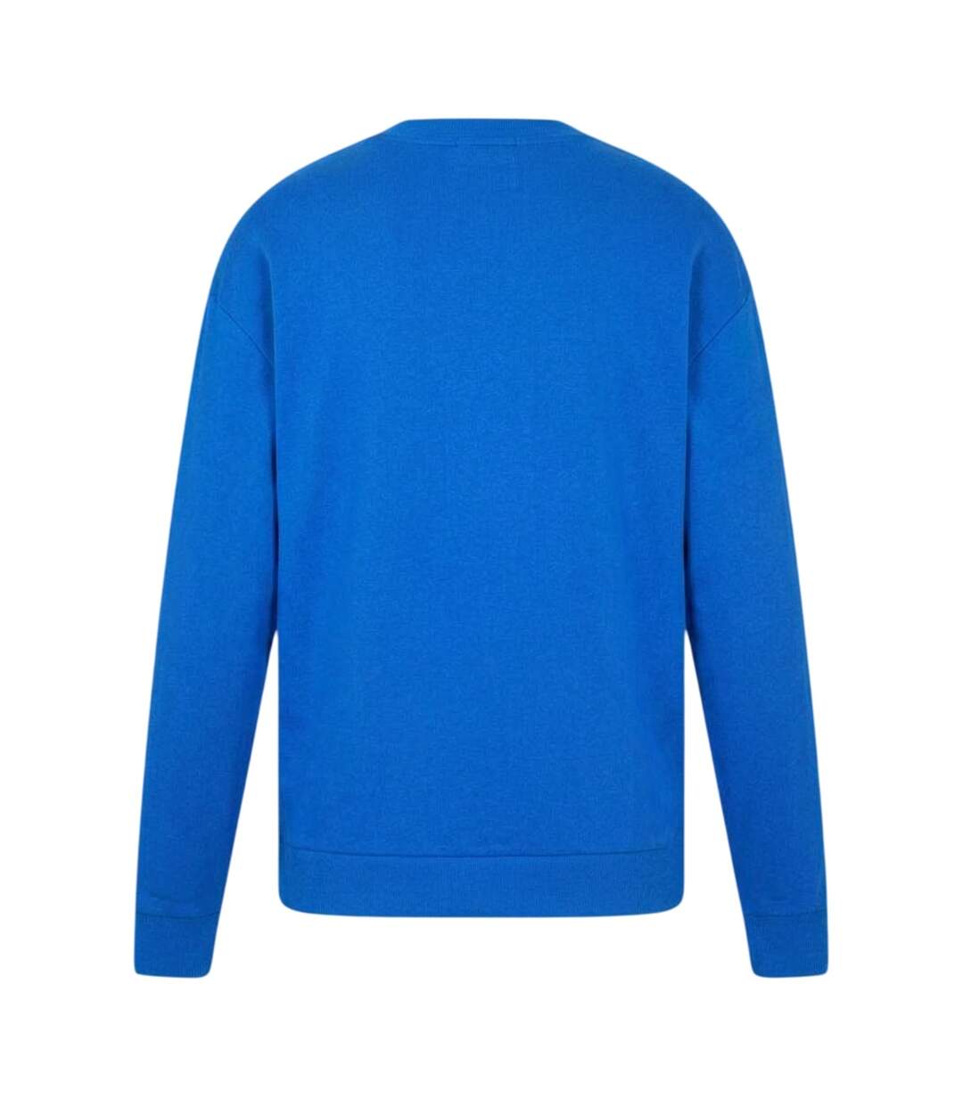 Mens Niero Box Logo Crew Neck Sweatshirt Blue Hugo-2