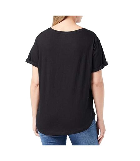 T-Shirt noir femme disney princess castle