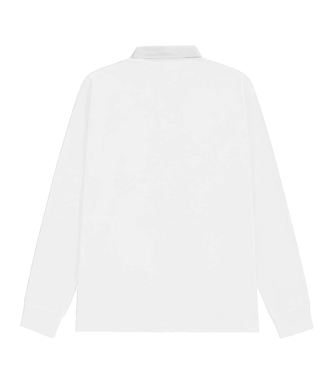 T-shirt de rugby à manches longues en coton homme blanc Front Row-2