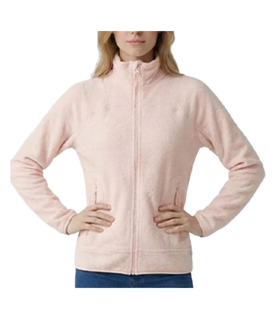 Veste polaire rose clair femme compagnie des ameriques carla-1