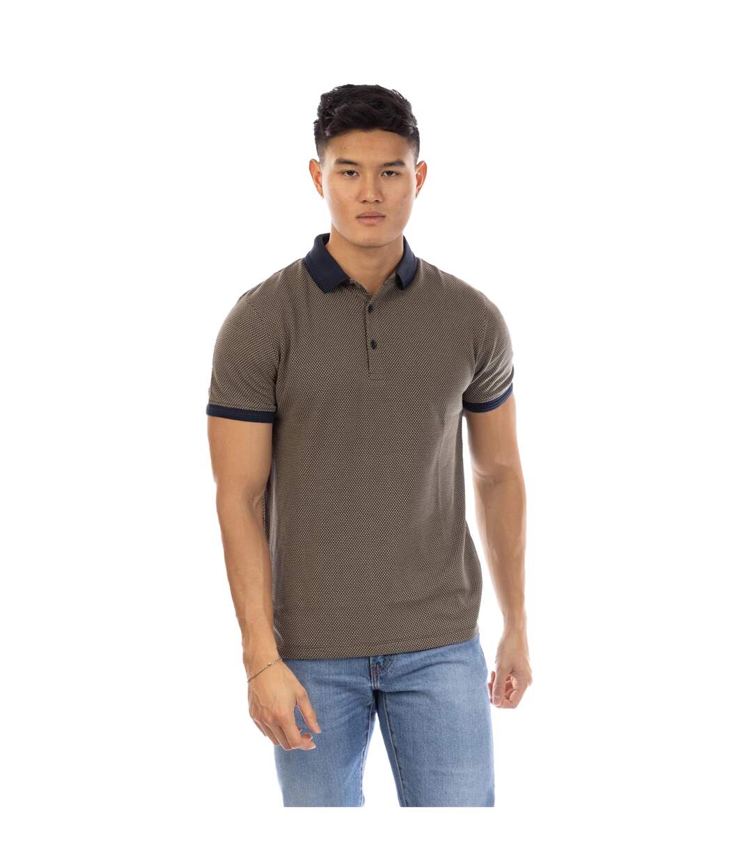 Mens Cosway Collared Polo Shirt Green Peter Werth-2