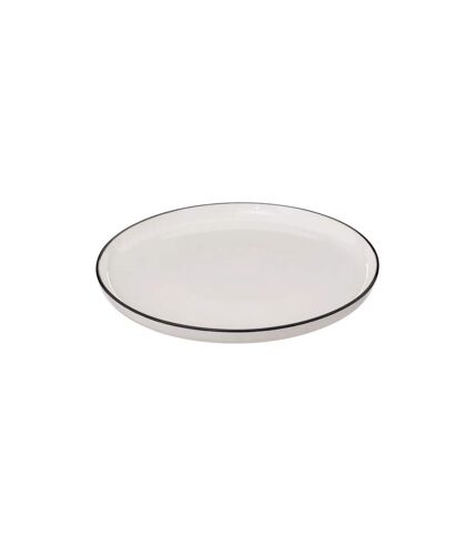 Lot de 6 Assiettes Plates Alix 27cm Blanc