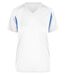 t-shirt running respirant JN316 - blanc et royal - FEMME