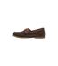 Womens/ladies Avisa Leather Boat Shoes Chestnut Brown Moretta-2