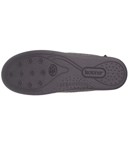 Isotoner Chaussons Mocassins homme velour ultra doux