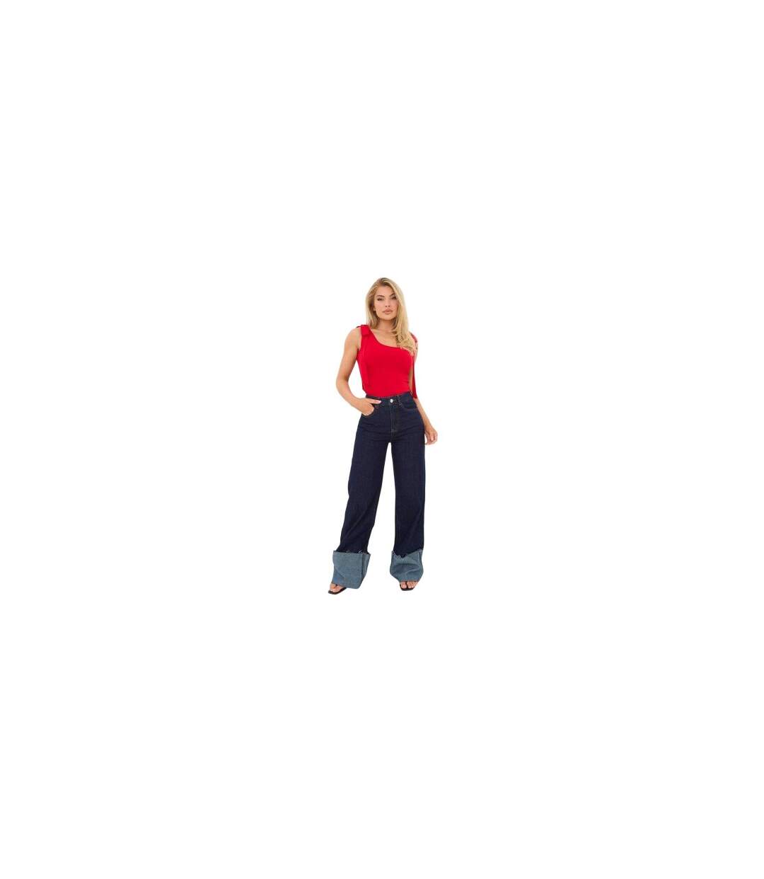 Womens/ladies Bow Tank Top Red I Saw It First-1