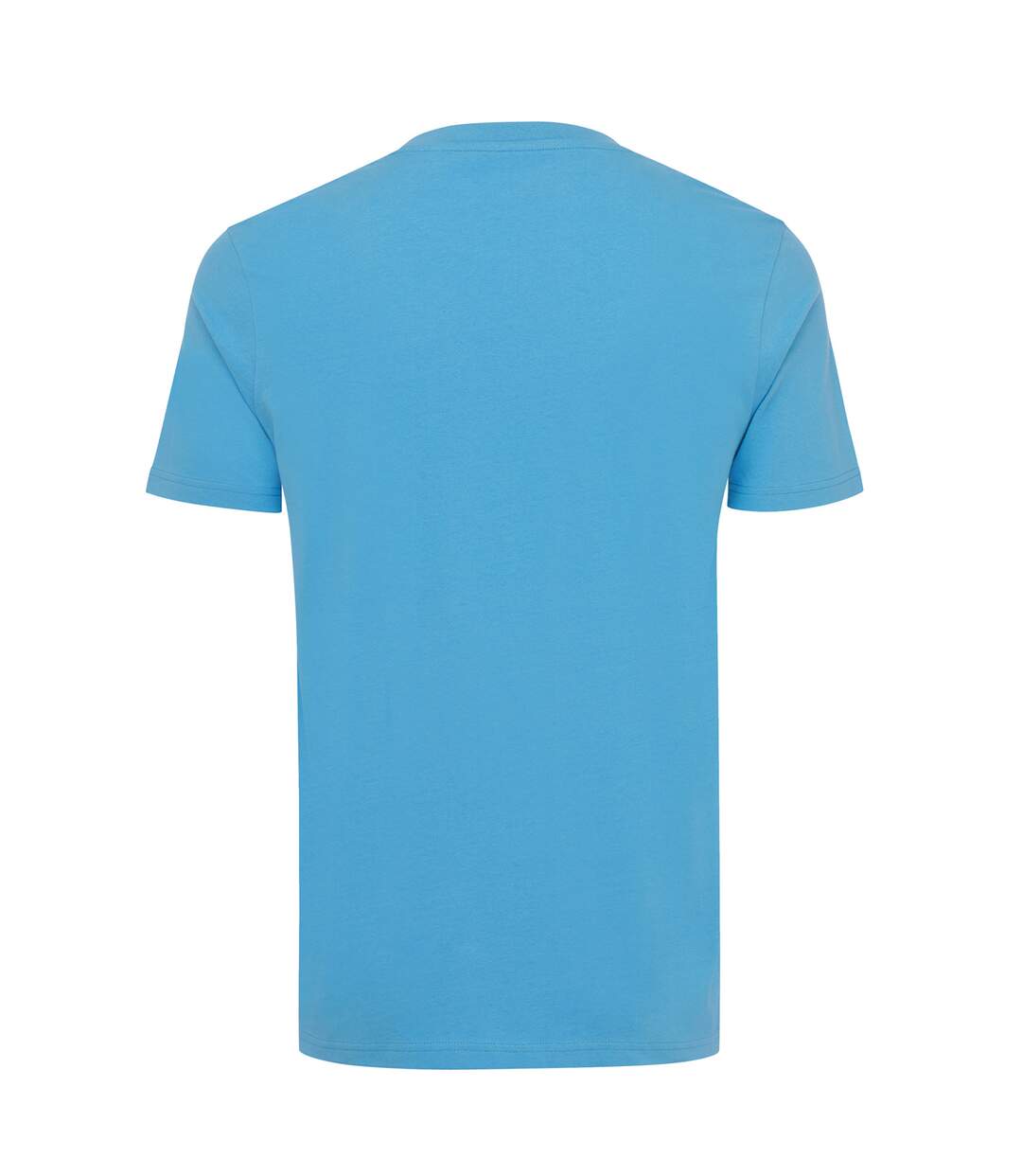 Unisex adult bryce recycled cotton t-shirt tranquil blue Iqoniq-2