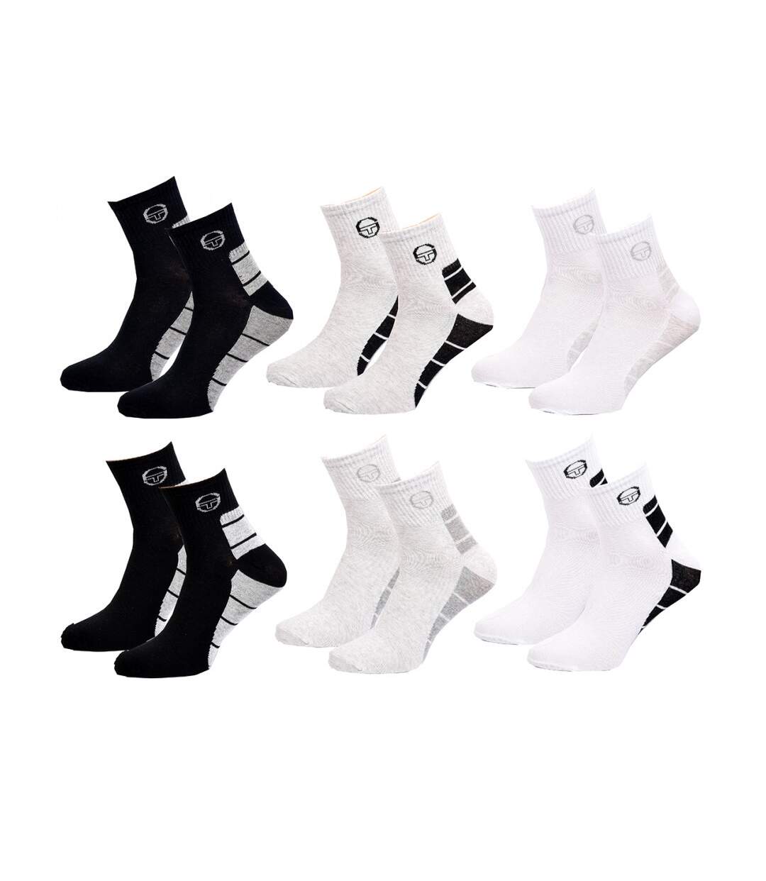 Chaussettes homme Sergio Tacchini Socquettes QUARTER - Pack de 12-4