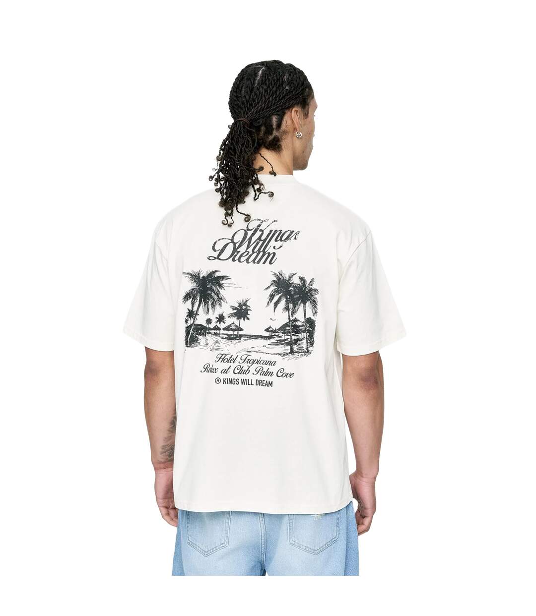 Mens Studio Hotel Tropicana T-shirt White Kings Will Dream-3