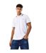 Polo Motif/style Rayure Contrastée Sur Bord Edgeware Homme Blanc Jack Wills-1