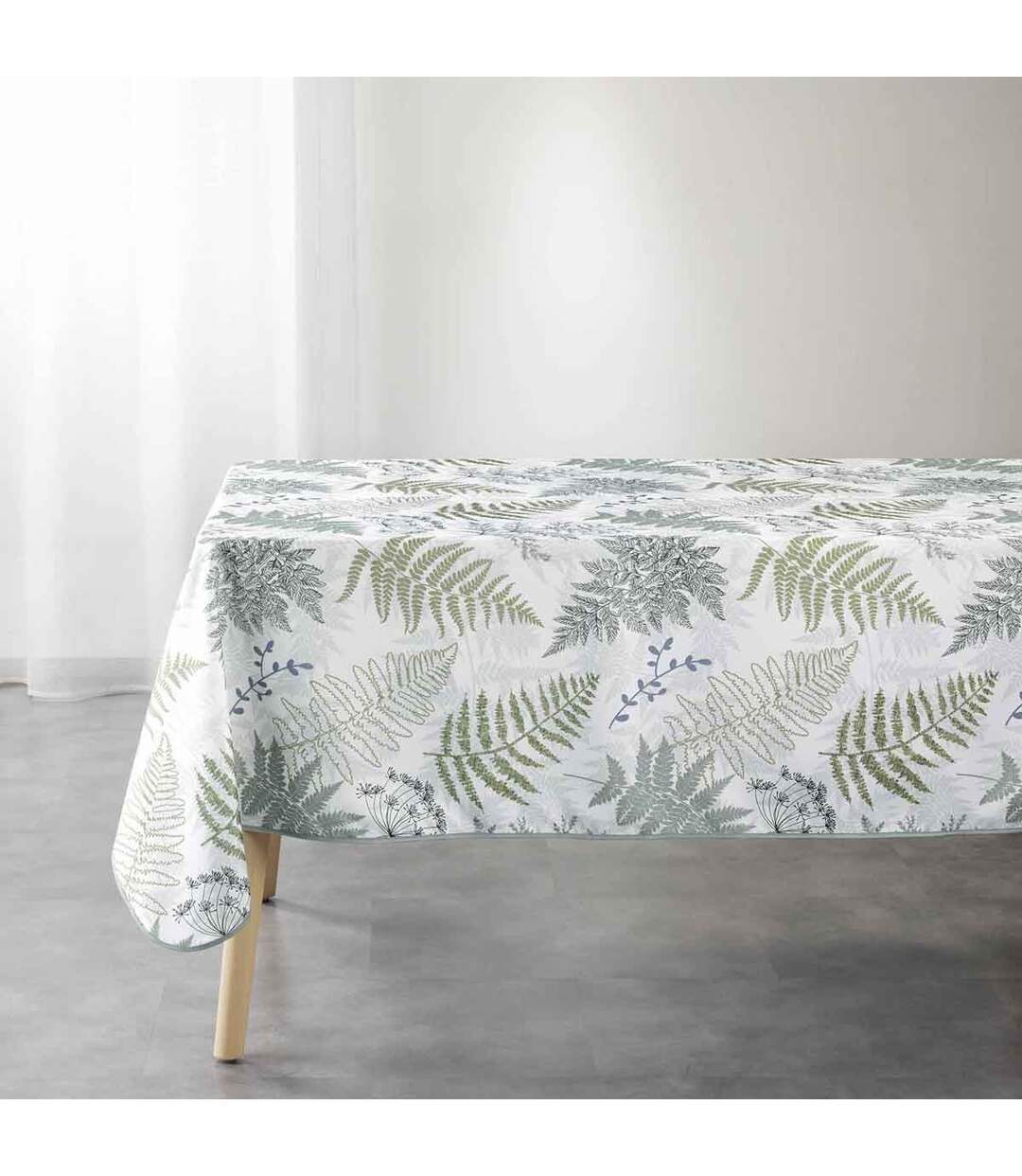 Nappe Imprimée Melisandre 150X240cm Vert-1