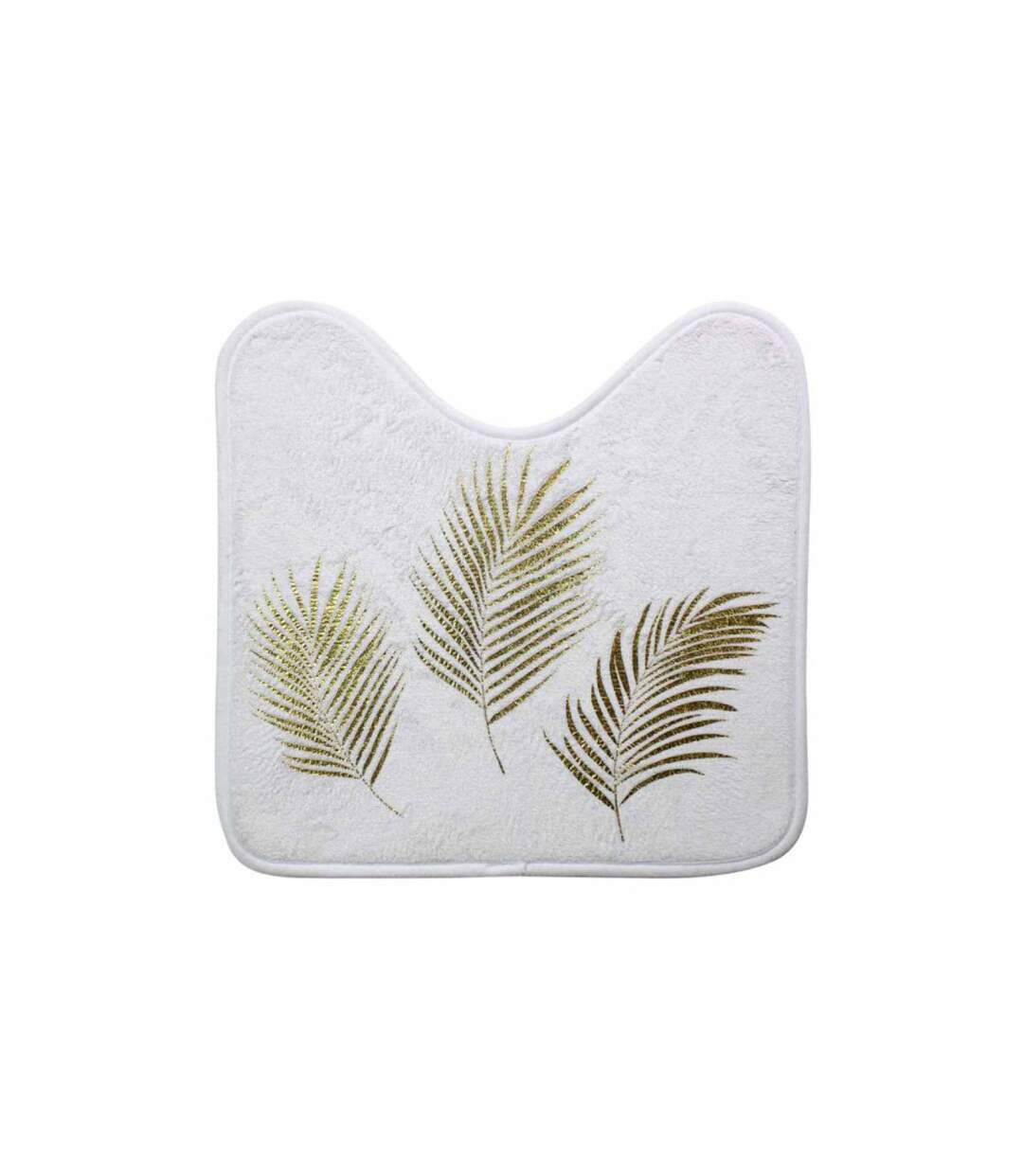 Tapis Contour WC Imprimé Orbella 45x45cm Blanc-1