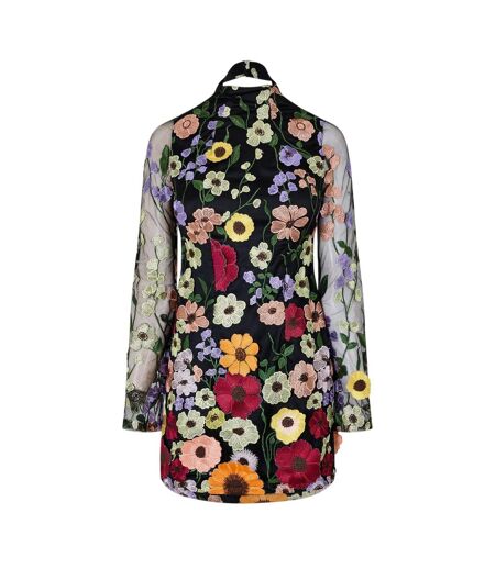 Robe Courte Motif/style Floral Femme Blanc AmyLynn