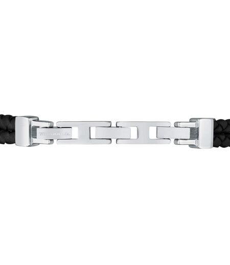 Mens Polished Braided Bracelet One Size Light Maserati