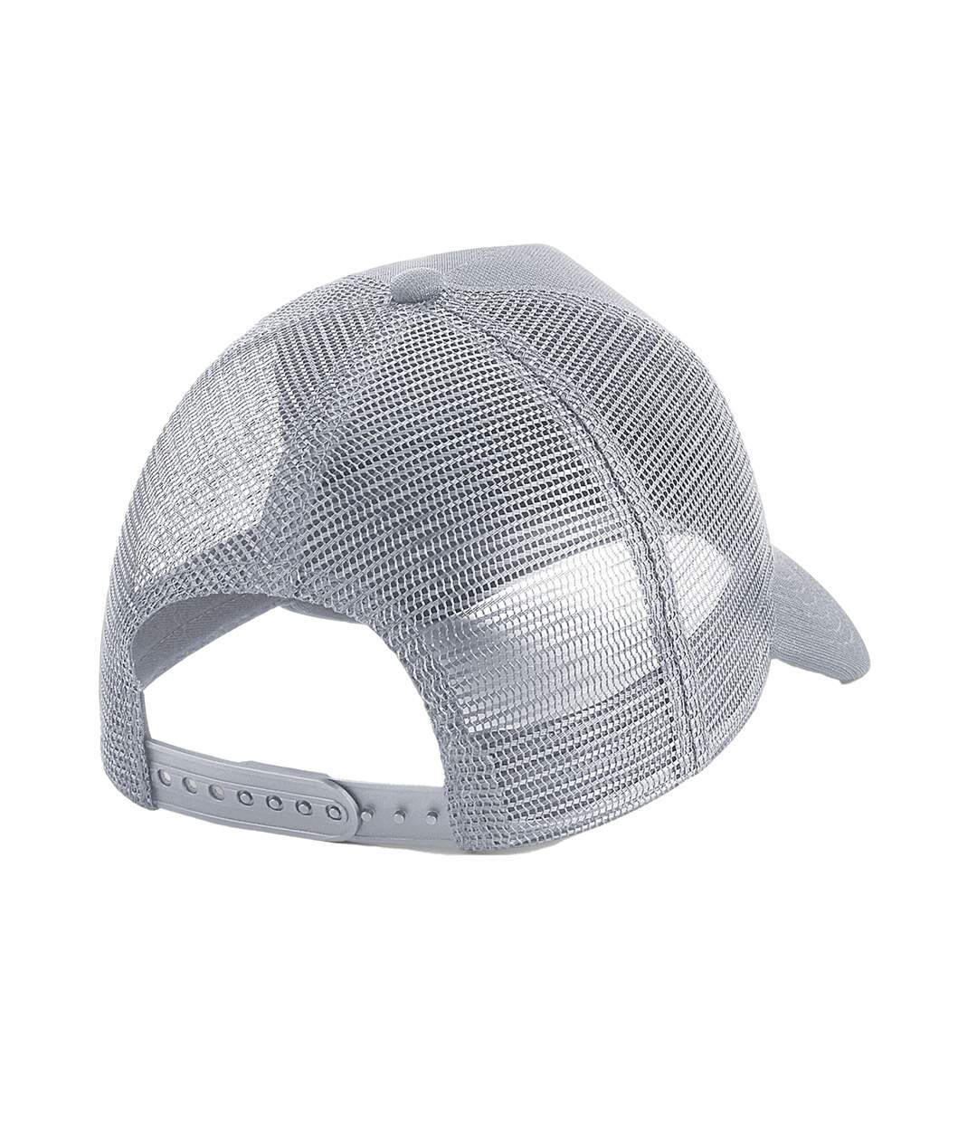 Casquette trucker adulte gris clair Beechfield-2