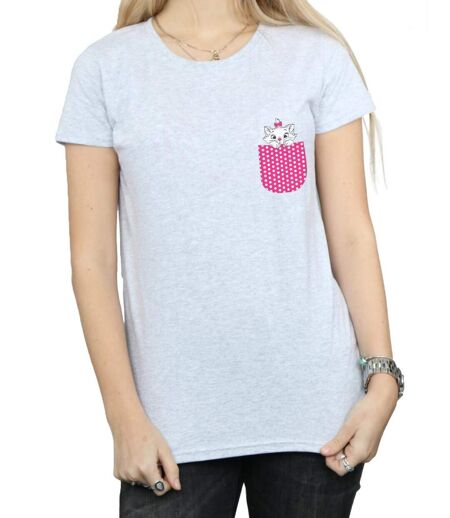 Disney - T-shirt ARISTOCATS MARIE CHEST - Femme (Gris chiné) - UTBI15040