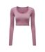 Haut court femme mauve TriDri TriDri