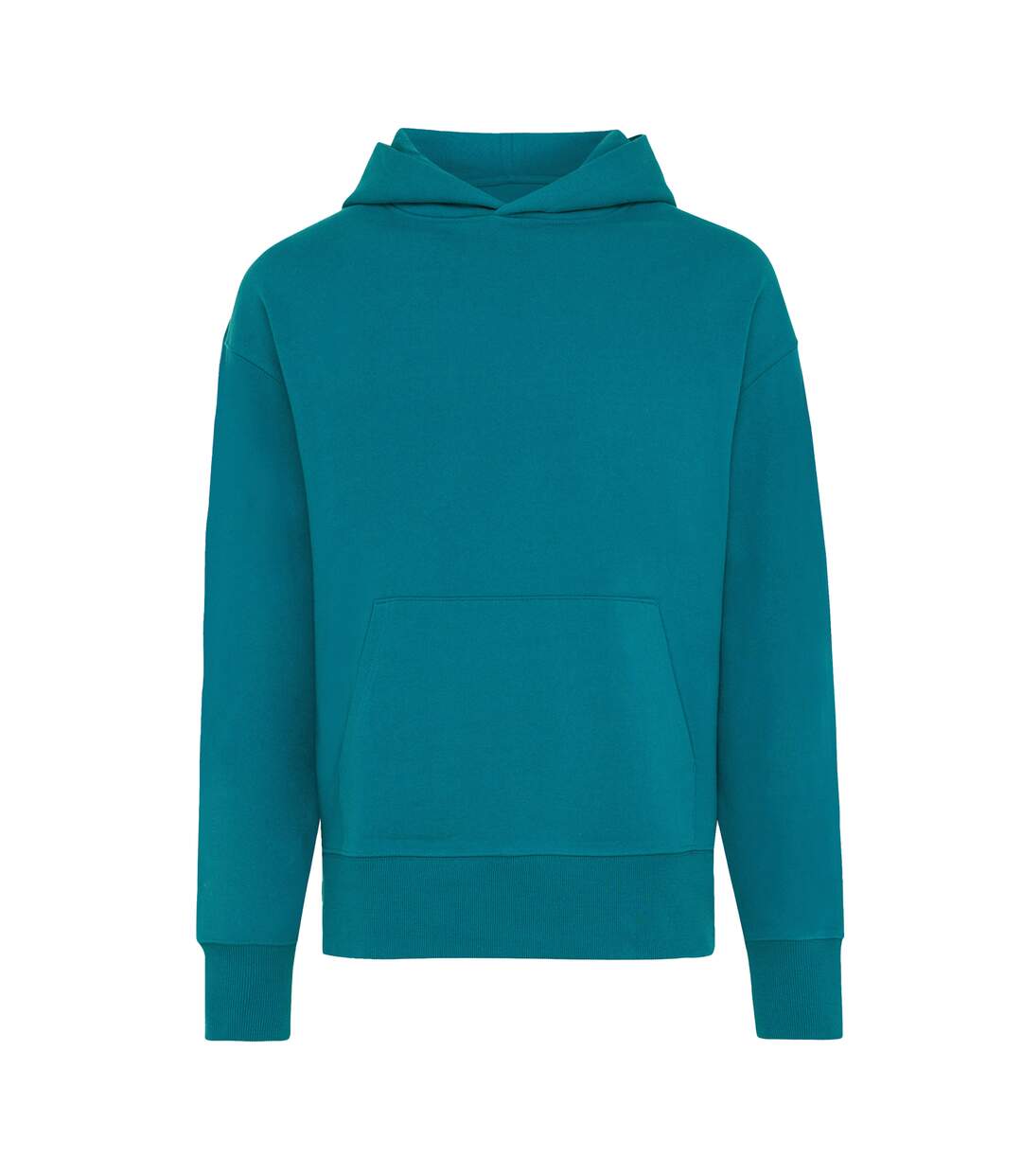 Unisex adult yoho recycled cotton relaxed fit hoodie verdigris Iqoniq-1