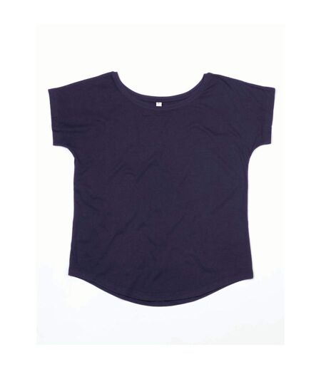 Womens/ladies Relaxed T-shirt Navy Mantis