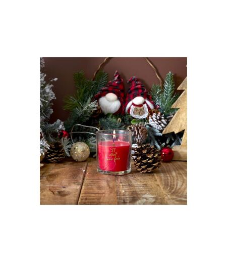 Bougie Parfumée Cracker Noël 180g Cannelle