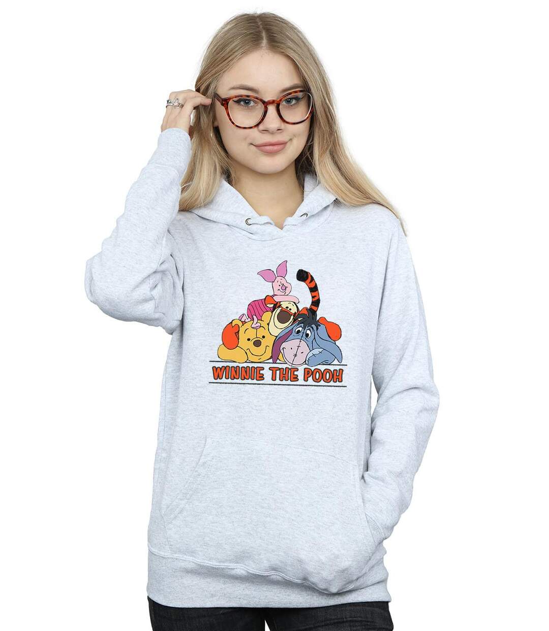 Disney Sweat à capuche Winnie The Pooh Group Womens/Ladies (Gris sportif) - UTBI15491-2